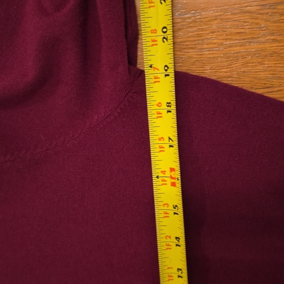 GNW BRAND WOMEN'S BURGUNDY FRONT BUTTON CARDIGAN SWEATER SIZE LARGE - Picture 10 of 15